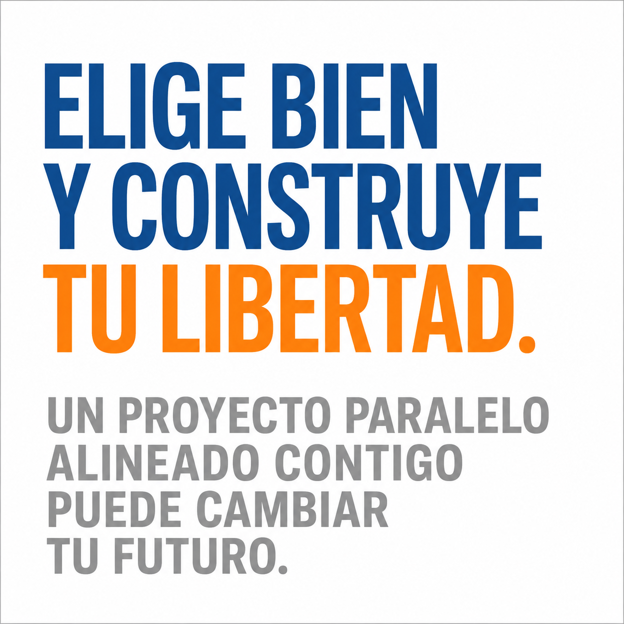 Elige un Proyecto Paralelo que puedas mantener